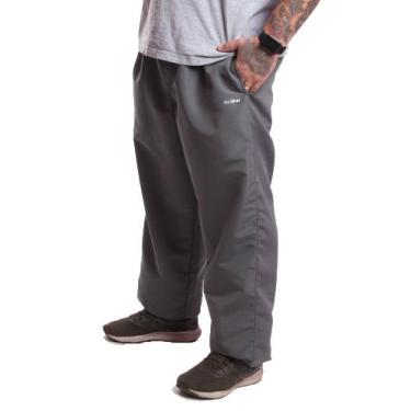 Imagem de Calça Tactel Ox Silver Plus Size Com Bolsos, G3, Cinza, Masculino