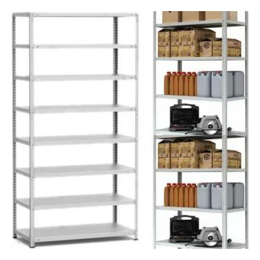 Imagem de Prateleira De Ferro C 8 Bandeja de 30cm Até 240kg - Estante Center