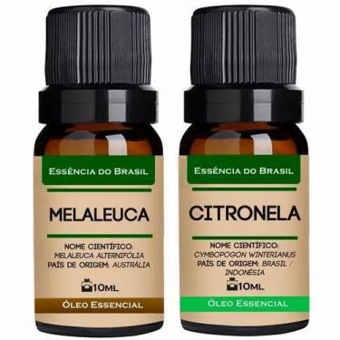 Imagem de Kit 2 Óleos Essenciais 10Ml - Melaleuca + Citronela - Essencia Brasil