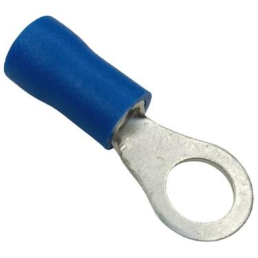 Imagem de Terminal olhal anel isolado 1,0 a 2,5mm² m5 azul 10 unidades - NTV ELÉ