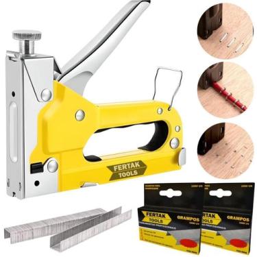 Imagem de Grampeador Pinador 3 Em 1 Alta Pressão 4-14Mm + 2200 Grampos - Fertak