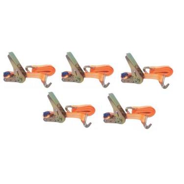 Imagem de Kit 5 cinta com catraca 500kg x 25mm x 3m - moto jet ski barco - OMEGA