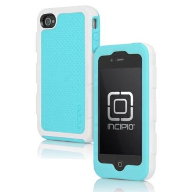 Imagem de Incipio A capa Destroyer Ultra serve para iPhone 4 e iPhone 4S com coldre - Areia/Turquesa