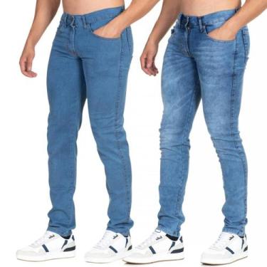 Imagem de kit C/2 Calça Jeans Skynni Masculina com Elastano Premium - Memorize J
