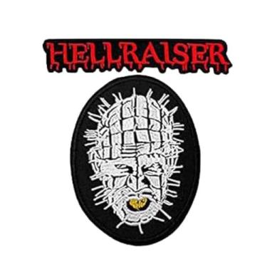 Imagem de Cute-Patch Hellraiser bordado a ferro em remendos de filmes de terror presentes de Halloween camisa DIY