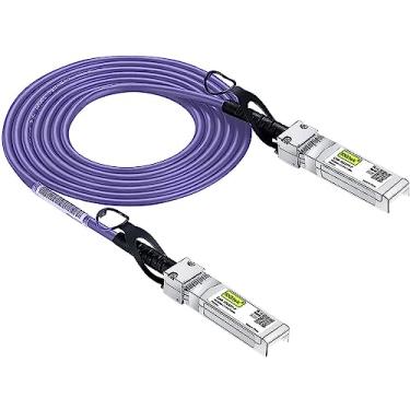 Imagem de 10Gtek [Cabo SFP+ DAC 10G muito colorido - Cabo SFP Twinax para Cisco SFP-H10GB-CU2M, Ubiquiti UniFi, D-Link, Supermicro, Netgear, Mikrotik, Fortinet, 2 metros (2 m)
