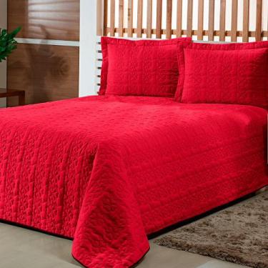 Imagem de Kit Colcha Cobre Leito Casal Queen Matelado Florido 03 peças - Vivaz C