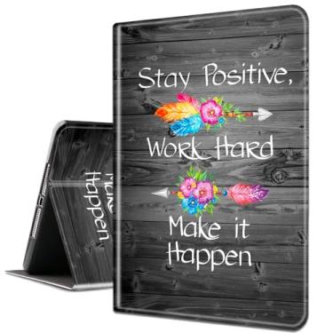 Imagem de Capa para Samsung Galaxy Tab S6 Lite 10,4 polegadas 2022/2020 modelo (SM-P610/P613/P615/P619), capa inteligente de couro PU com suporte e hibernação automática – mantenha o trabalho positivo e faça