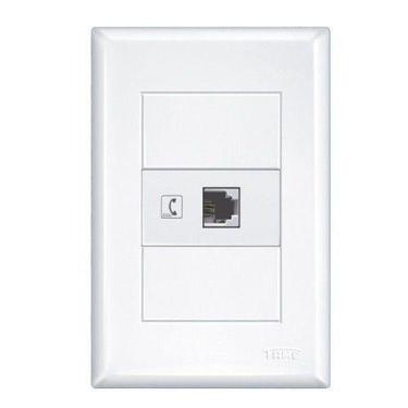 Imagem de Conjunto 4x2 Tomada de Telefone RJ11 2 Vias Modular Evidence - Fame