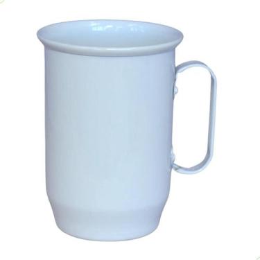 Imagem de Caneca de Alumínio - 600ml - Branco - Sublimaçao