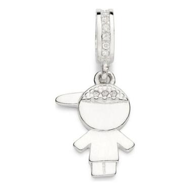 Imagem de Berloque Redondo Cravejado Por 13 Zircônias 840078 - ROMMANEL, Branco,