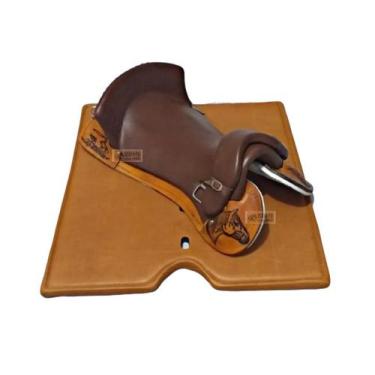 Imagem de Sela FREIO D'OURO CAVALO laço comprido COM MANTA GEL - SELARIA SERRANO