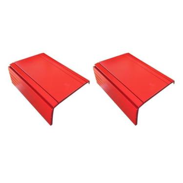 Imagem de Kit 02un Esteiras Suporte Reta Flexivel P/ Braço Sofá Vermelha - MA SO