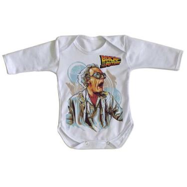 Imagem de body nenê criança roupa bebê manga longa De volta para o futuro  Douto