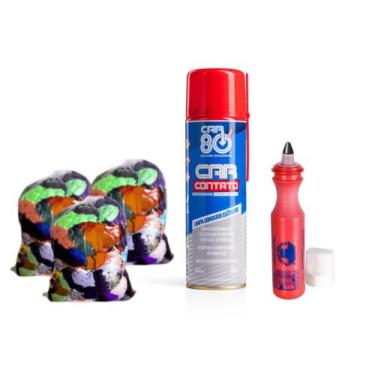 Imagem de Marcador Industrial & Limpa Contato Car 80 & Pano Retalho 2Kg - Trigel