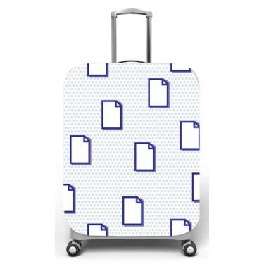 Imagem de Capa para mala de viagem M, medidas max C40x A59 x P27cm Geek Novo Doc