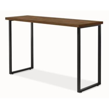 Imagem de mesa de estudo home office 120cm estilo industrial - Frausto, Canela