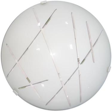 Imagem de Plafon Moderno Solaris Vidro Curvo Tema Lapis 250mm - Jota Iluminação 