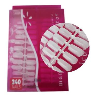 Imagem de Unha Postiça Speed Tip Quadrada Soft Gel  Nails 240 Unid!!!! - Sou Mai