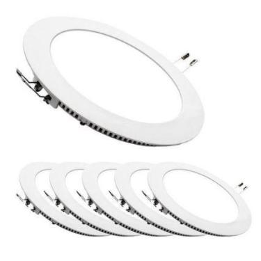 Imagem de Kit 3 Luminaria Painel Plafon Led Embutir Redonda 18w 22x22