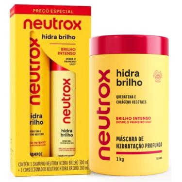 Imagem de Kit Shampoo e Condicionador Neutrox Hidra Brilho + Máscara de Hidratação