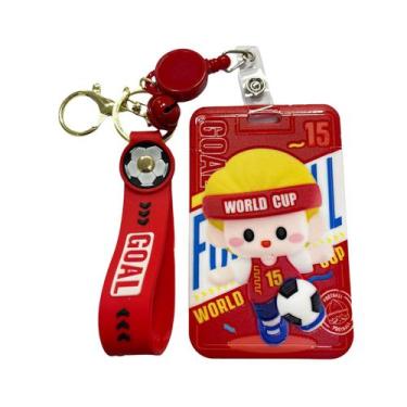 Imagem de Porta Cartão Porta Crachá Menino com Cordão Retrátil - Dy Multi Shop, 