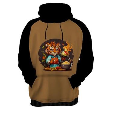 Imagem de Moletom Casaco Blusa Chefe Tigre Cozinheiro Cozinha HD 2 - Enjoy Shop,