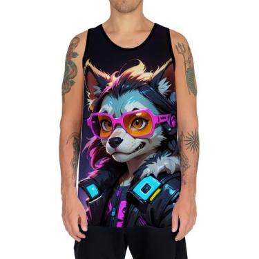 Imagem de Camiseta Regata Tshirt Animais Cyberpunk Lobos Matilha HD 4 - Enjoy Sh