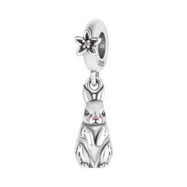 Imagem de Amuletos de Trevo Verde para Pulseira de Prata Esterlina 925 - Acessór