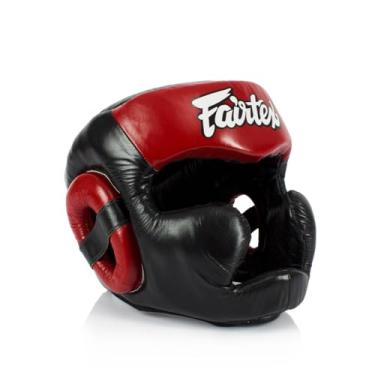 Imagem de Fairtex Headgear Protetor de cabeça Super Sparring com visão diagonal para Muay Thai, Boxe, Kickboxing