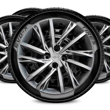 Imagem de Jogo Calota Aro 15 4x100 Design Pulse Compatível Fiat