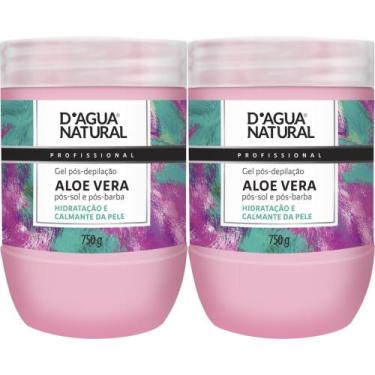 Imagem de 2 Gel Calmante Hidratante Pós Depilação750G D'agua natural - D'Água Na