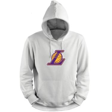 Imagem de Blusa Moletom Capuz Basquete LA Los Angeles Laker Basketball - Loja Wh