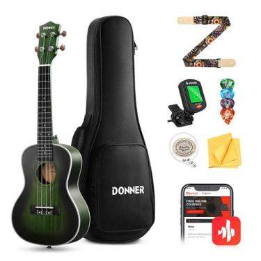 Imagem de Ukulele Concert Donner DUC-200G - Mahogany 58cm com Acessórios