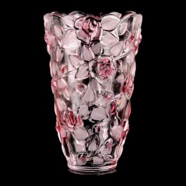 Imagem de Radefasun Vasos de vidro modernos, modernos, vasos de flores rosas, ornamentos de mesa, estação de propagação, suporte de plantas para decoração de casamento em casa (rosa)
