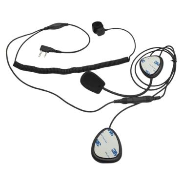 Imagem de PZYPYM Fone de Ouvido para Capacete de Rádio Uv-5r, 2 Pinos, Preto, Fio, Bicicleta, Motocicleta, Intercomunicação, Rádios Baofeng Kenwood