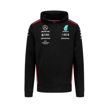 Imagem de Moletom Mercedes Amg Petronas F1 2023 Adulto Oficial, Preto, M