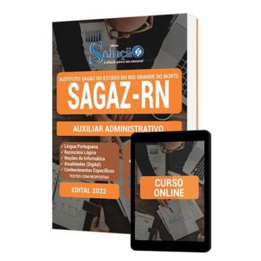 Imagem de Apostila Instituto SAGAZ - RN - Auxiliar Administrativo - Editora Solu
