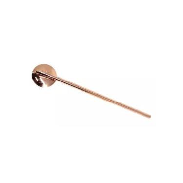 Imagem de Colher Canudo Inox Bronze Rosé Coquetel  Mimo Style 24cm