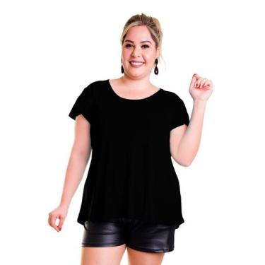 Imagem de Blusa Mullet com Costas Transpassada - Explosão Total, Preto, G7