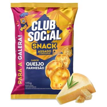 Imagem de Salgadinho Club Social Snack Queijo Parmesão 115g
