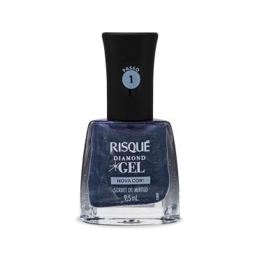 Imagem de Esmalte Risqué Diamond Gel Sorbet de Mirtilo Metálico 9,5ml