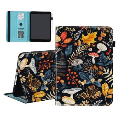 Imagem de smauncucn Capa para Samsung Galaxy Tab S9 FE 5G 10,9 polegadas/Tab S9 11 polegadas 2023, carteira de couro PU capa fólio suporte multi-ângulo com auto despertar/hibernar, cogumelos fofos