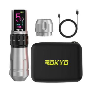 Imagem de Máquina De Caneta De Tatuagem Sem Fio Ajustável ROKYO CR07 2000mAh Bat