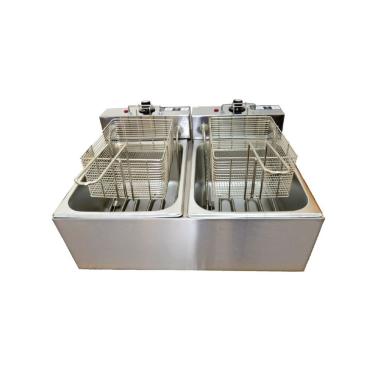 Imagem de Fritadeira Elétrica 2 Cubas Plus Aço Inox 10L 110V 3600W