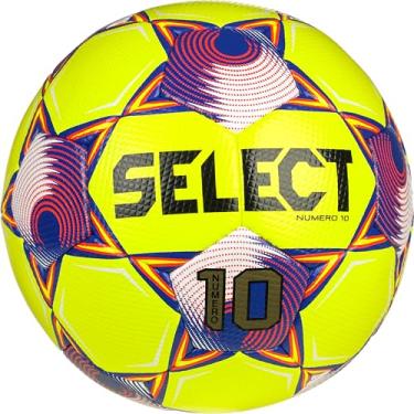 Imagem de SELECT Bola de futebol Numero 10, amarelo/azul/vermelho V25, tamanho 4