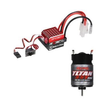 Imagem de Motor Escovado NEEBRC 550 De Alto Torque Com 60A 360A ESC Para Carro D