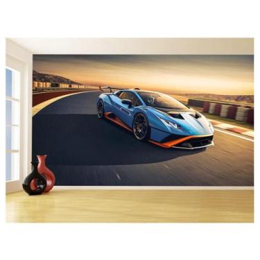 Imagem de Papel De Parede Carro Lamborghini V10 Huracan 3,5M Car206 - Você Decor