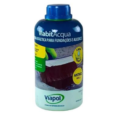Imagem de Viabit Acqua Base Agua Pixe Liquido Frasco 1L Viapol - 11948