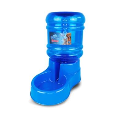 Imagem de Bebedouro Automático BrinqPet para Cães Grande, Bebedouro Inteligente 10L para Pet, Azul